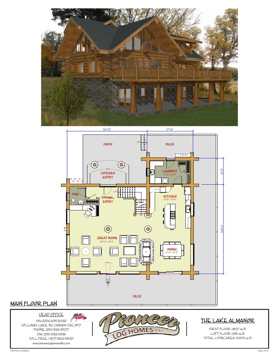 The Lake Almanor floor plan
