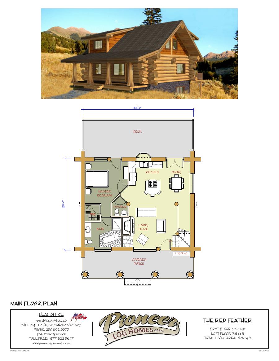 The Red Feather floor plan