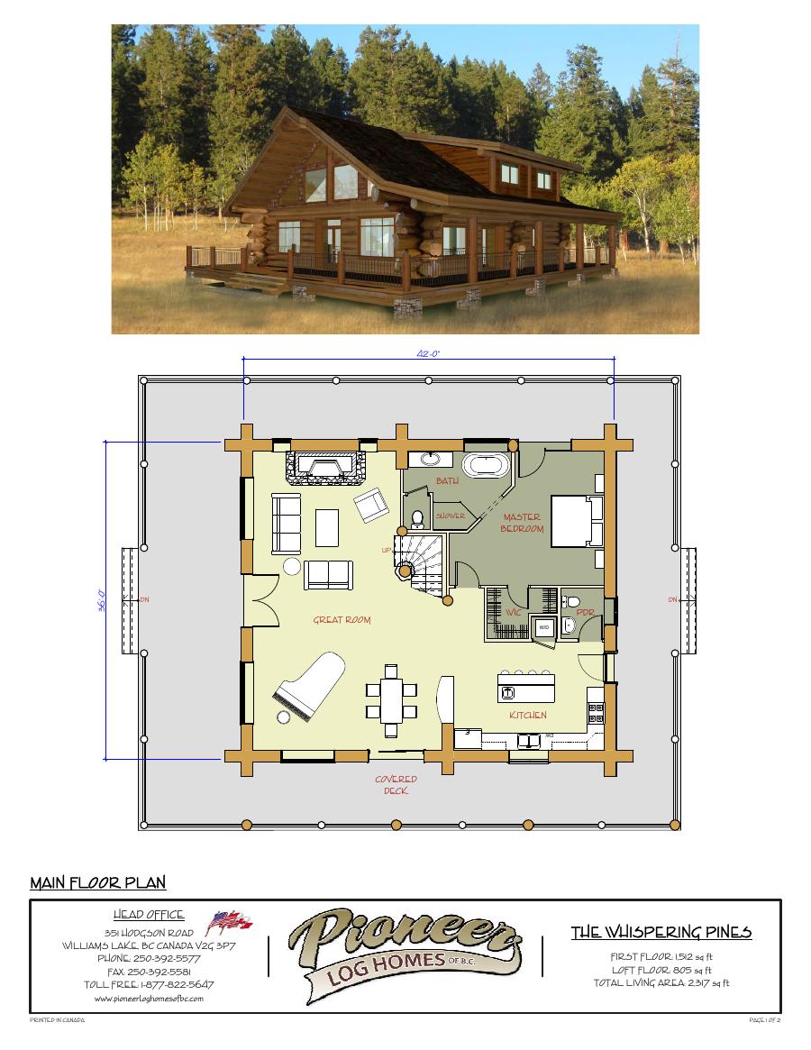 The Whispering Pines floor plan